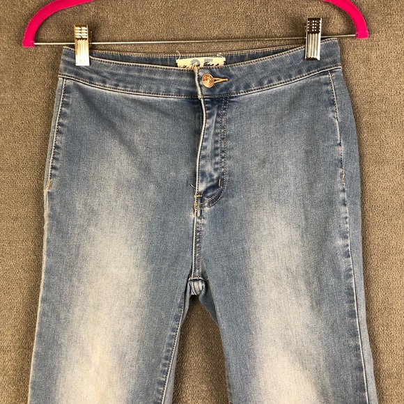 Free People we the free Flare Bell Bottom Jeans size 25 - Picture 2 of 8